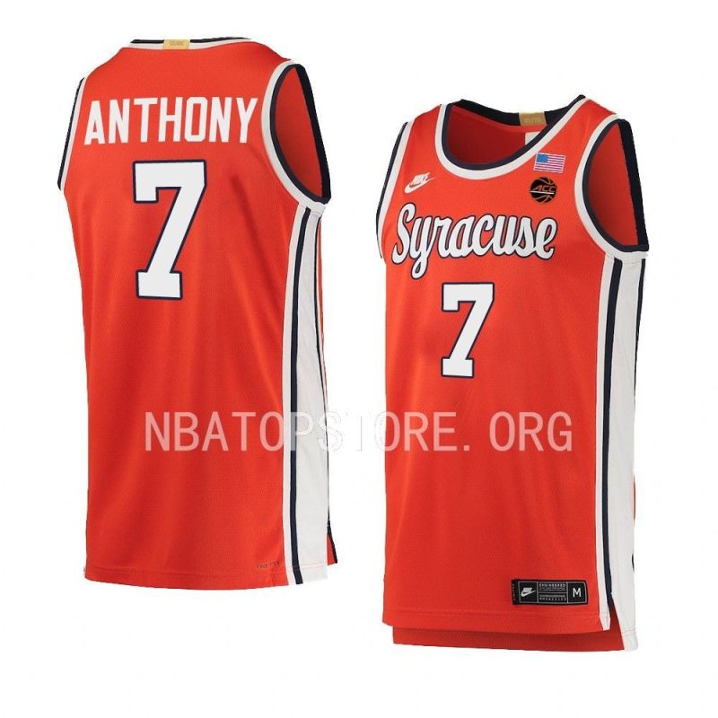 kiyan anthony limited jersey retro basketball orange