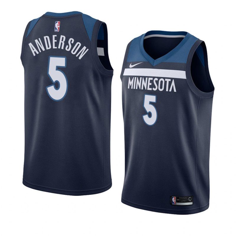 kyle anderson timberwolvesjersey icon edition navy