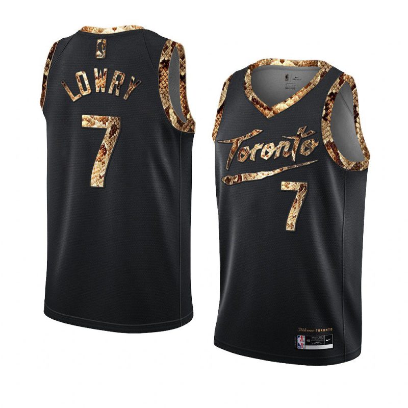 kyle lowry 2021 exclusive edition jersey python skin black