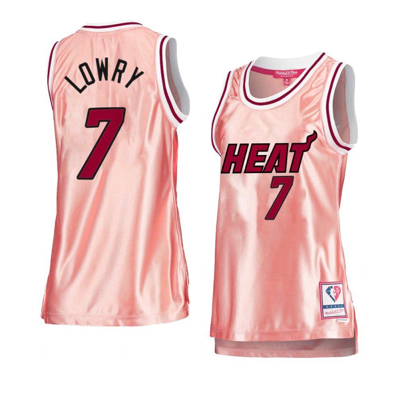 kyle lowry women 75th anniversary jersey rose gold pink