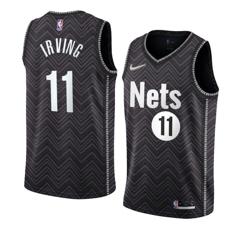 kyrie irving jersey authentic black earned edition men's