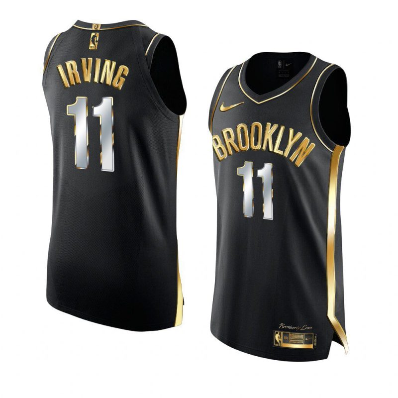 kyrie irving jersey golden edition black 2x champs authentic men