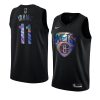 kyrie irving jersey iridescent holographic black limited edition