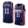 kyrie irving throwback 90s wordmark jersey city edition navy 2021 22