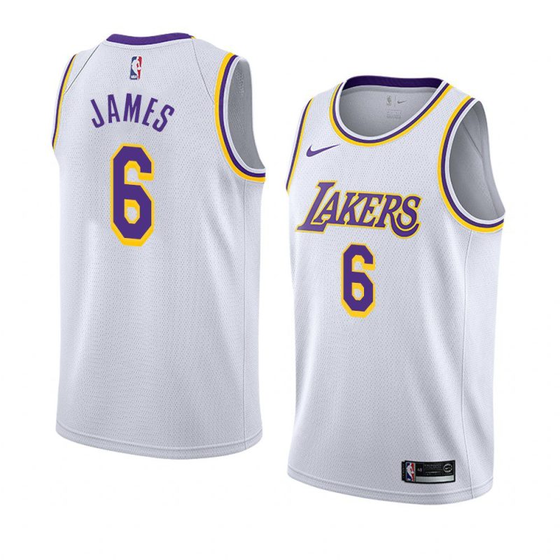 lakers lebron james jersey associateion edition white