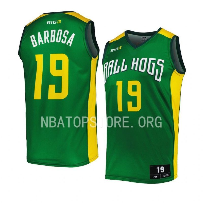 leandro barbosa replica jersey ball hogs green 0a