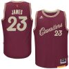 lebron james 2015 christmas day burgundy jersey