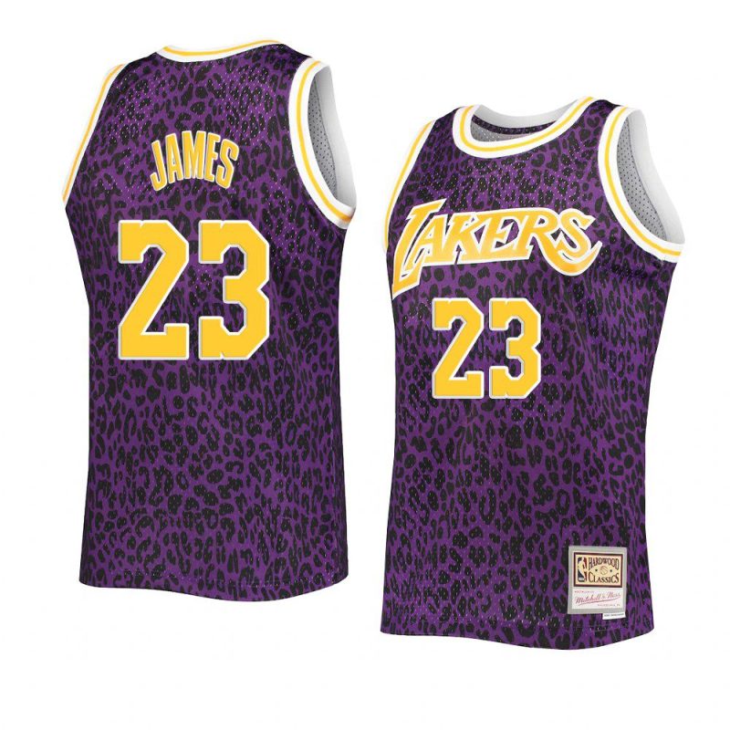 lebron james hardwood classics jersey wildlife purple