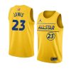 lebron james nba all star game jersey western conference yellow