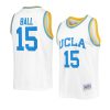 liangelo ball throwback jersey college basketball white