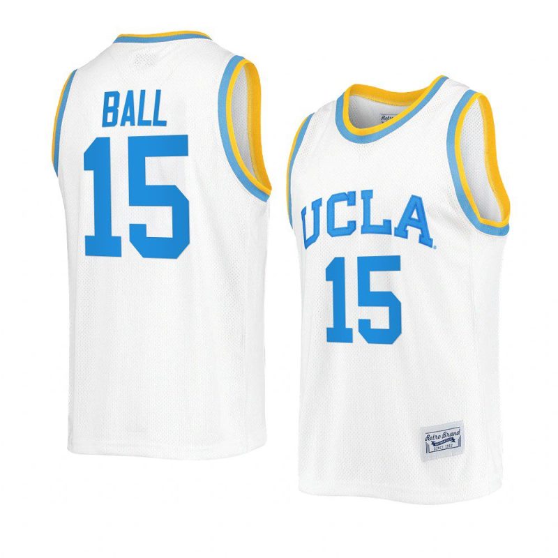 liangelo ball throwback jersey college basketball white