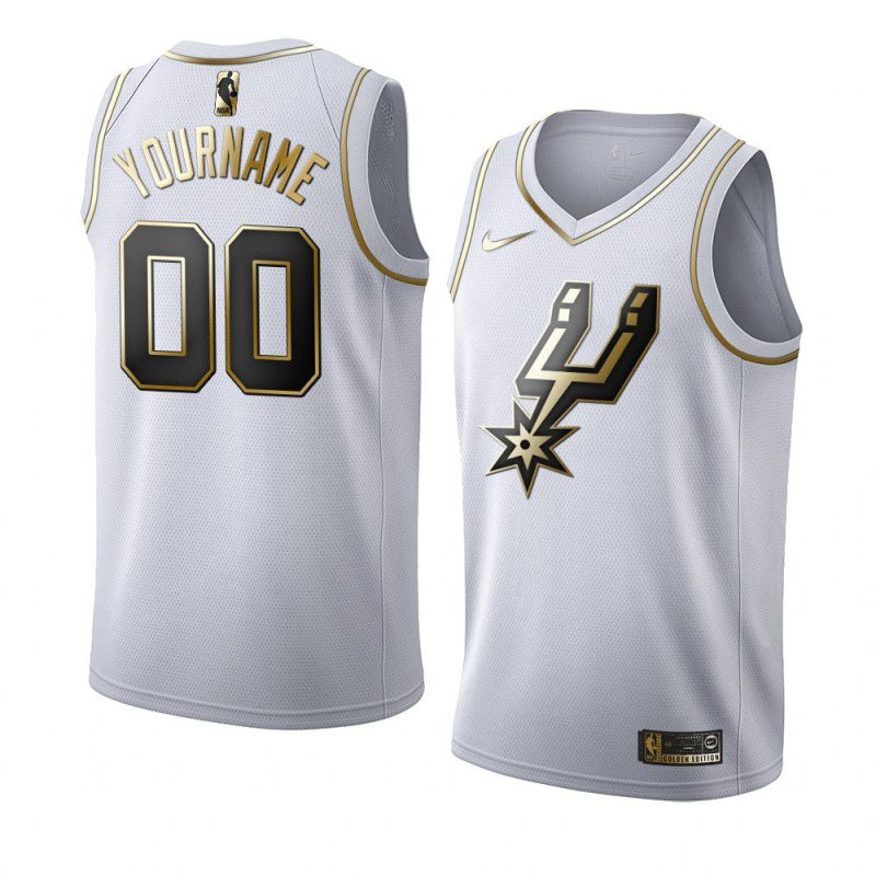limited custom jersey golden edition white