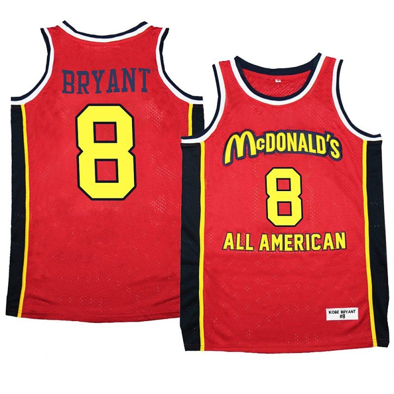 limited edition kobe bryant jersey 1996 mcdonald's all american red