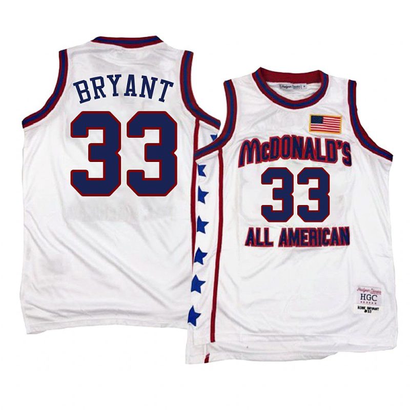 limited edition kobe bryant jersey 1996 mcdonald's all american white