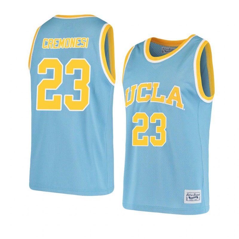 logan cremonesi original retro jersey alumni basketball blue