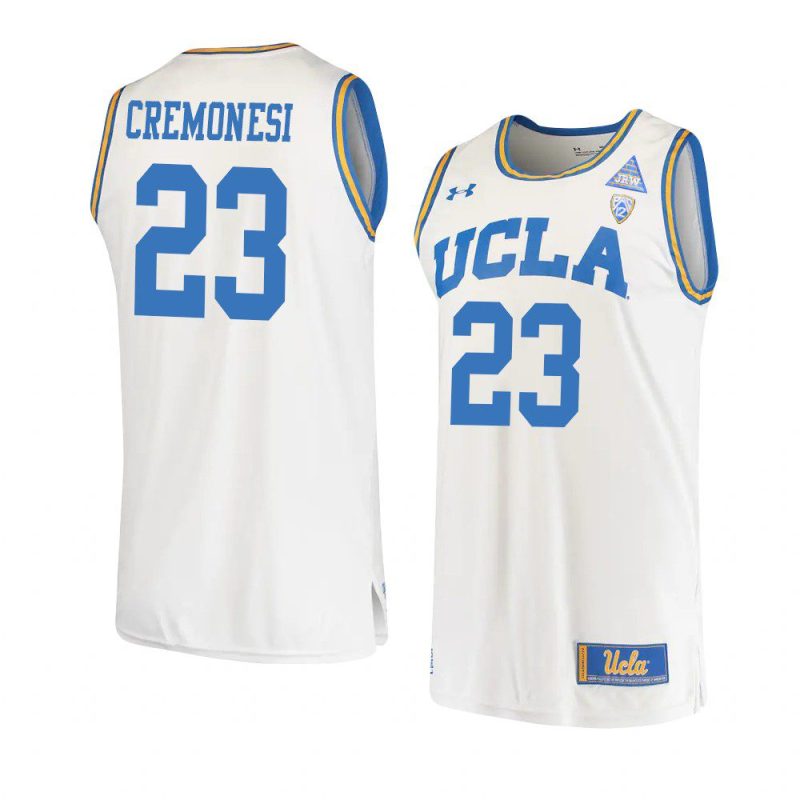 logan cremonesi original retro jersey college basketball white