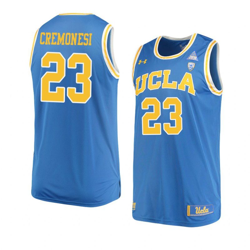 logan cremonesi replica performance jersey college basketball blue