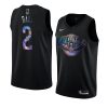 lonzo ball jersey iridescent holographic black limited edition