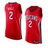 lonzo ball red statement authentic jersey