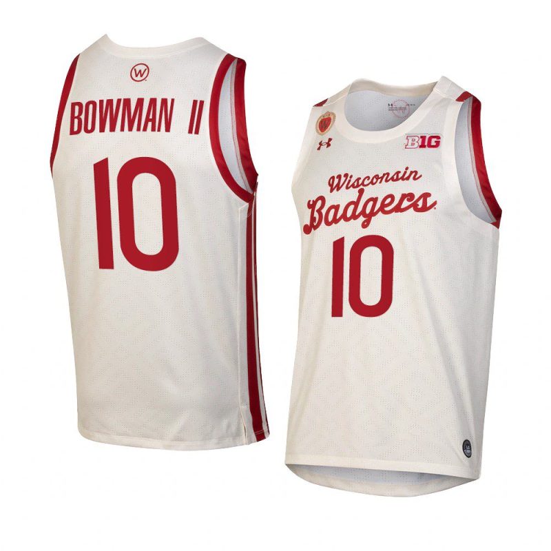 lorne bowman ii throwback replica jersey college basketball white