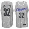 los angeles clippers 32 blake griffin city lights jersey grey