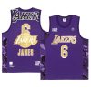 los angeles lakers lebron james purple aape x nba style ape face mentank top