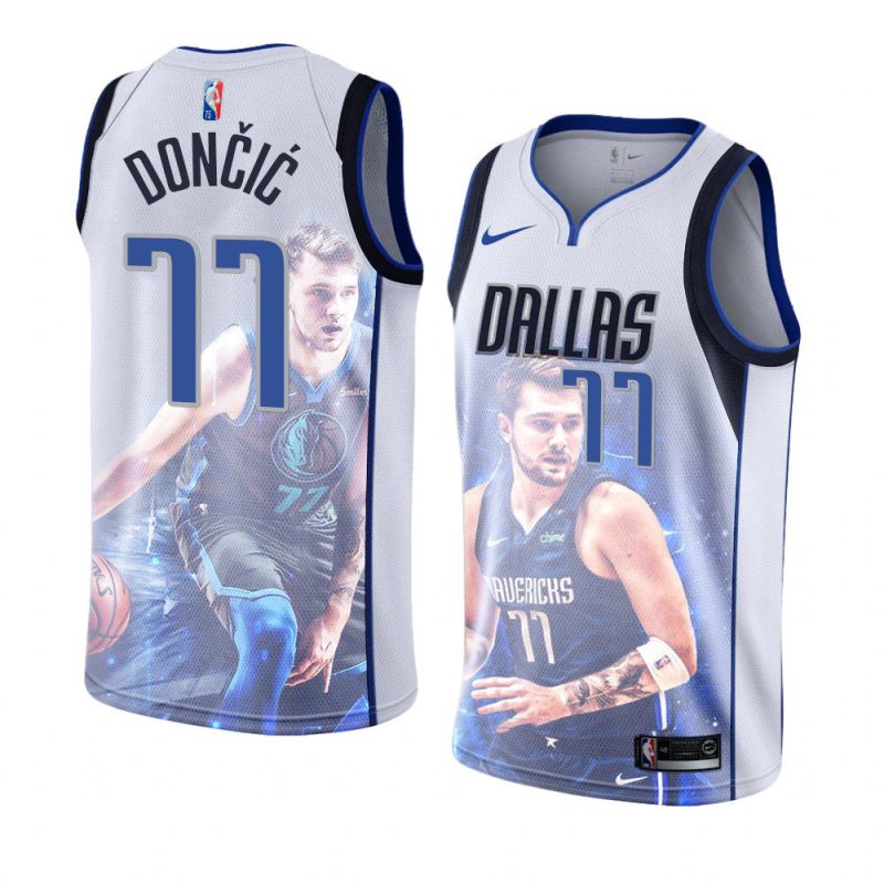 luka doncic 2021 22 all nba 1st team whitejersey white