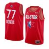 luka doncic dallas mavericks jersey 2020 nba all star game red western conference men's