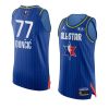 luka doncic western conference jersey 2020 nba all star game blue authentic men's