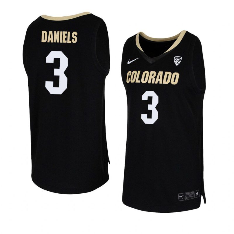 maddox daniels team replica jersey college basketball black