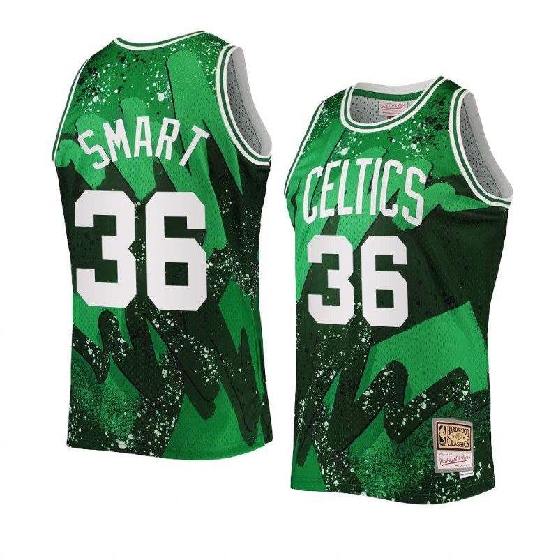 marcus smart jersey retro tie dye green nba 75th