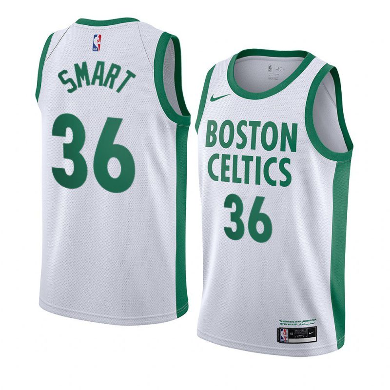 marcus smart white city edition jersey