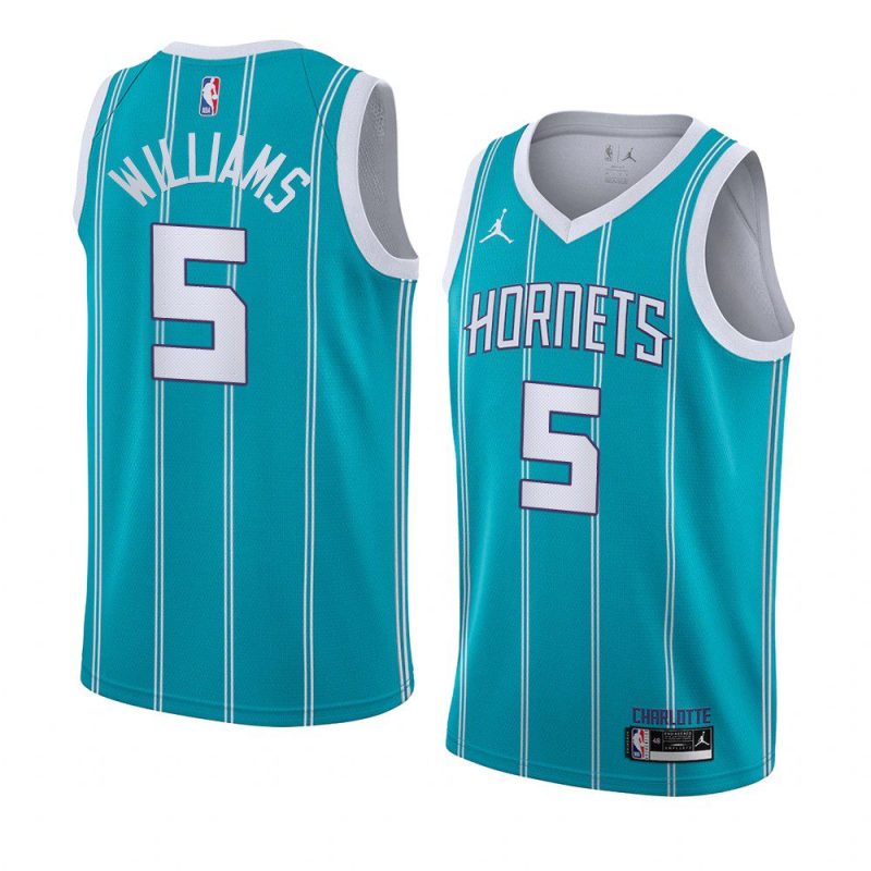 mark williams hornets icon edition teal 2022 nba draft jersey