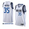 mavericks christian wood white 2022 23association edition swingman jersey