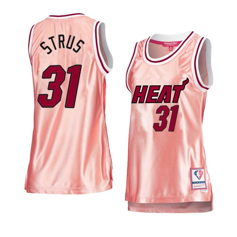 max strus women 75th anniversary jersey rose gold pink