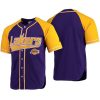 men's purple gold baseball jersey