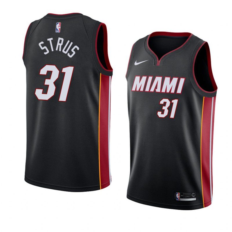 miami heat max strus black icon jersey