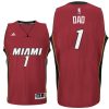 miami heats 1 dad logo fathers day road jersey red