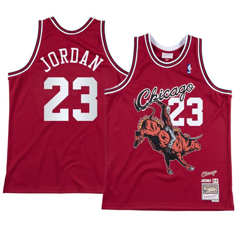 michael jordan red juice wrld x chicago bulls jersey