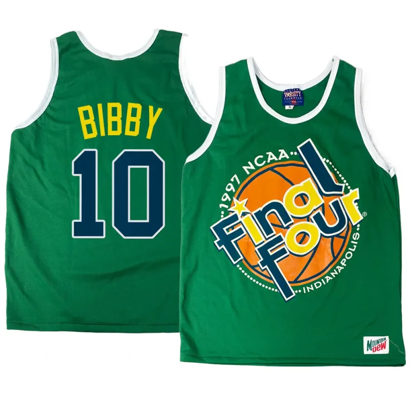 mike bibby green jersey 1997 ncaa champions final four