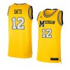 mike smith dri fit swingman jersey basketball yellow