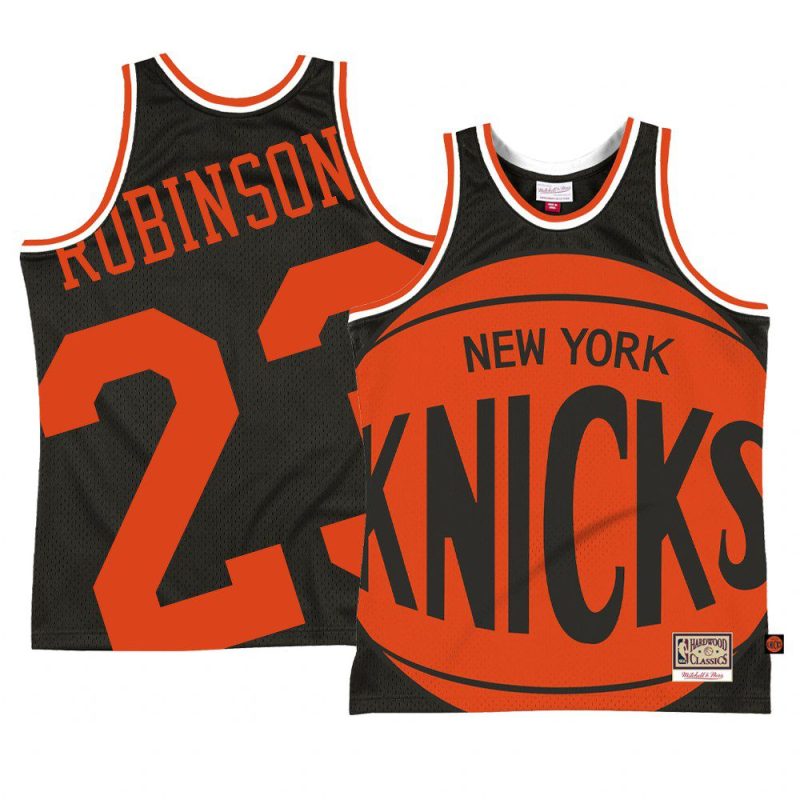 mitchell robinson hardwood classics jersey big face 2.0 black