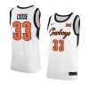 moussa cisse replica jersey classic basketball white 2022 23