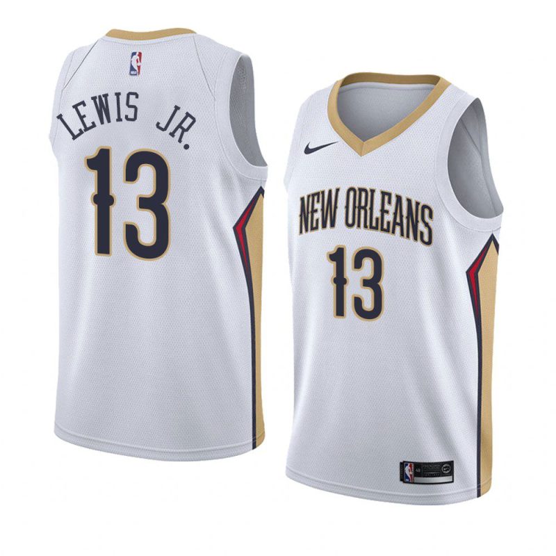 new orleans pelicans kira lewis jr. white association jersey