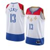 new orleans pelicans kira lewis jr. white city edition jersey