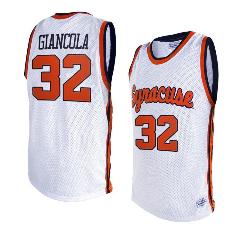 nick giancola original retro jersey college basketball white