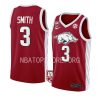 nick smith college basketball jersey 100 season red 2022 23