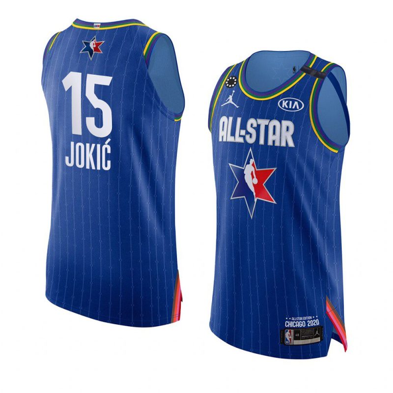 nikola jokic blue 2020 nba all star game jersey