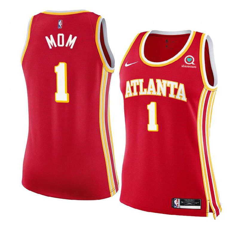 no.1 mom jersey 2021 mothers day red