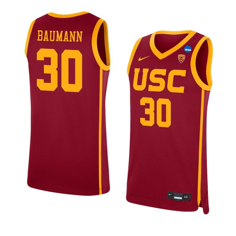 noah baumann replica jersey college basketball red